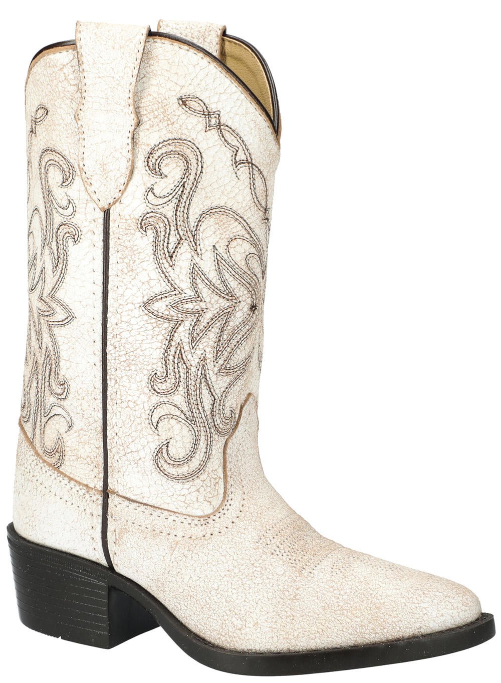Smoky Mountain Kids Carolina Antique White Leather Western Boot - 3309C - 13D
