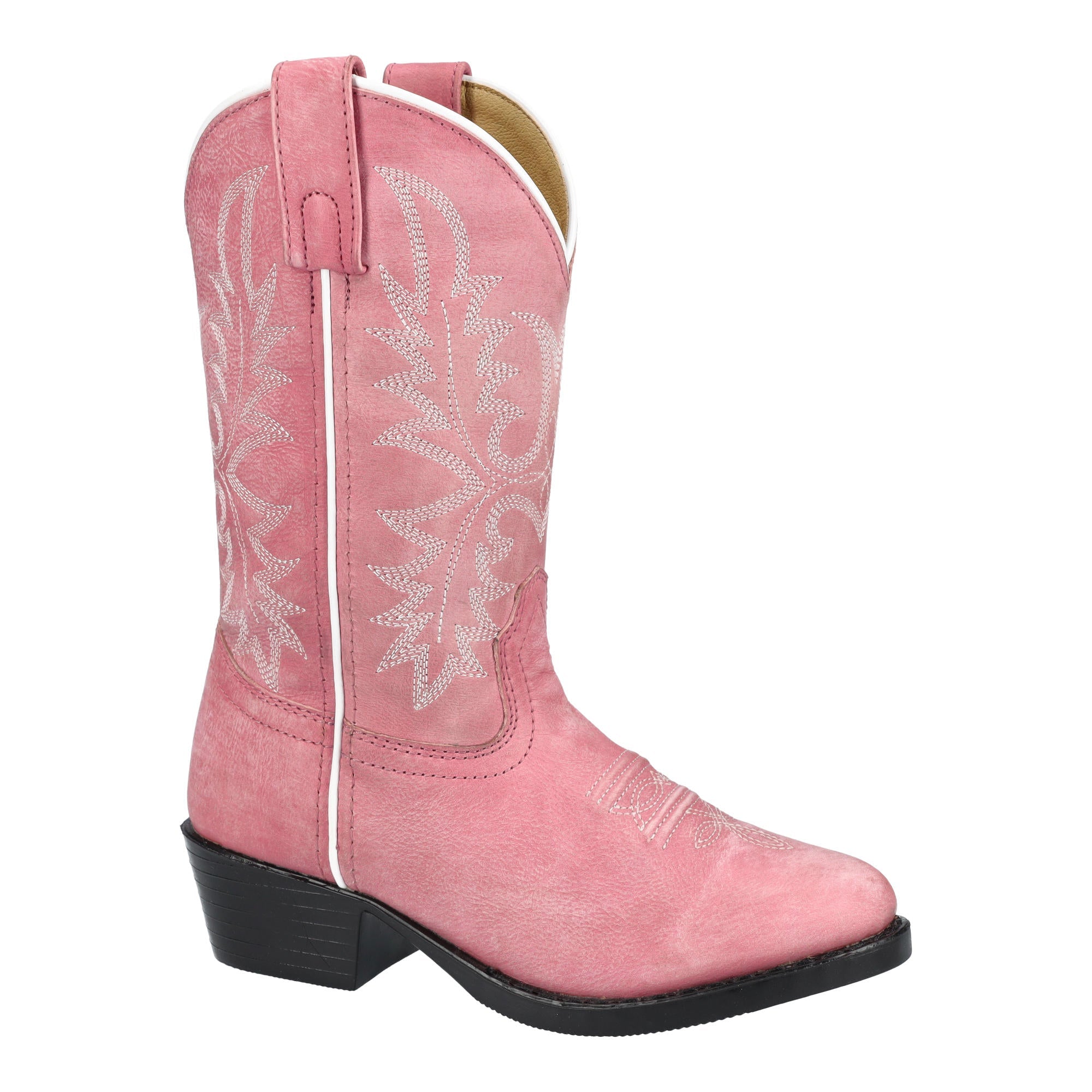 Smoky Mountain Childrens Girls Denver Pink Leather Western Boot - 3400C - 8.5D