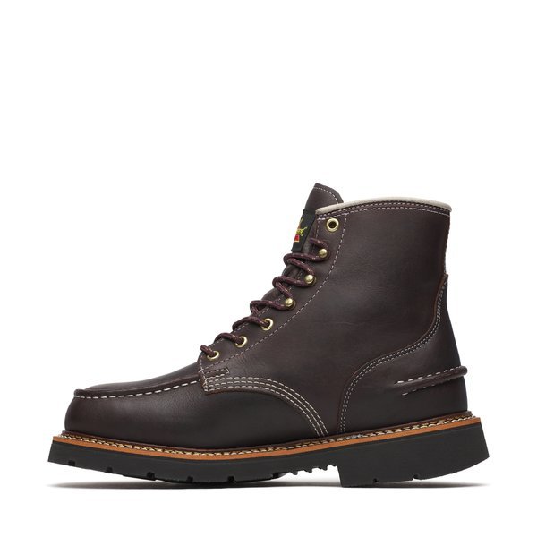 Thorogood Men's 6" Waterproof 1957 Series Flyway Briar Pitstop Moc Toe Work Boot - 814 - 4140 - 8D