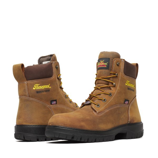 Thorogood Men's 6" Genesis Series Chestnut Waterproof Work Boot - 814 - 4149 - 7EE