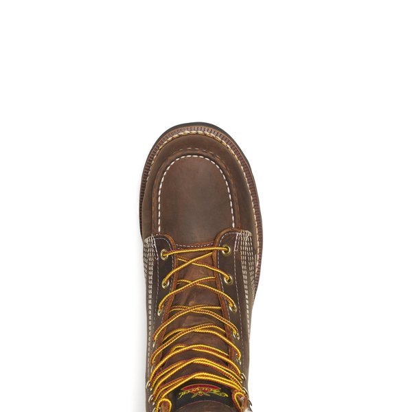 Thorogood Men's 8" American Heritage Dark Crazy Horse Maxwear Wedge Moc Toe Work Boot - 814 - 4235 - 7D