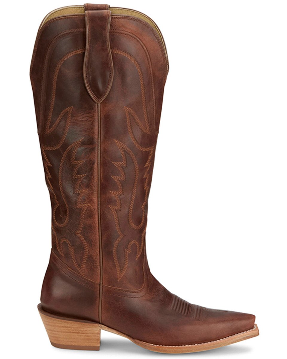 Tony Lama Women's Derby Jess Tall Western Boots - Snip Toe - DR4251 - 6B