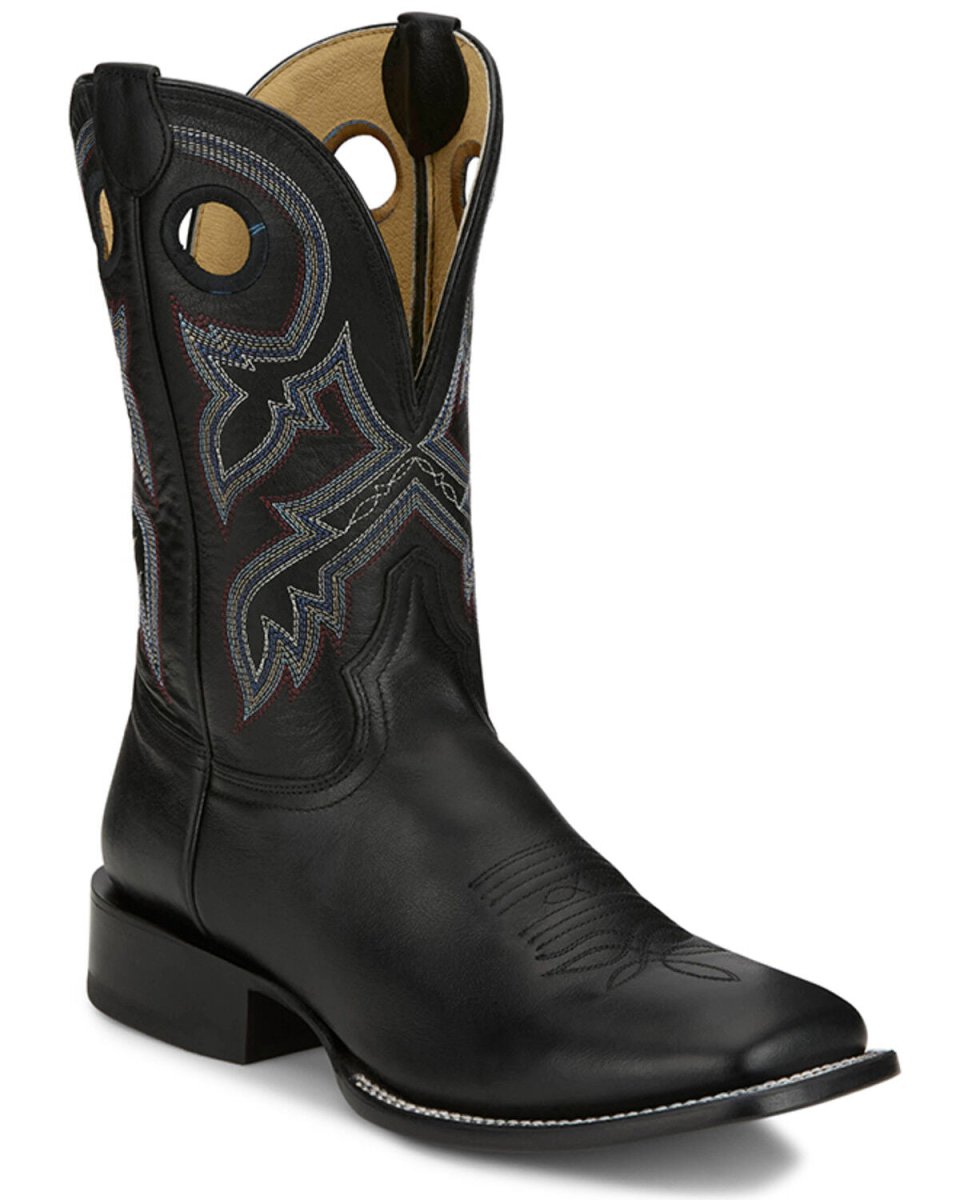 Tony Lama Men's 11" Lars Dusk Black Square Toe Western Boots - RN3517 - 7D