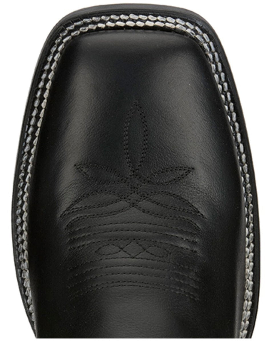 Tony Lama Men's 11" Lars Dusk Black Square Toe Western Boots - RN3517 - 7D