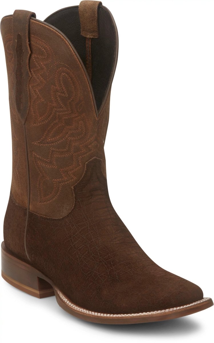 Tony Lama Men's Tucson 11" Bark Brown Square Toe Western Boot - TL3025 - 8D