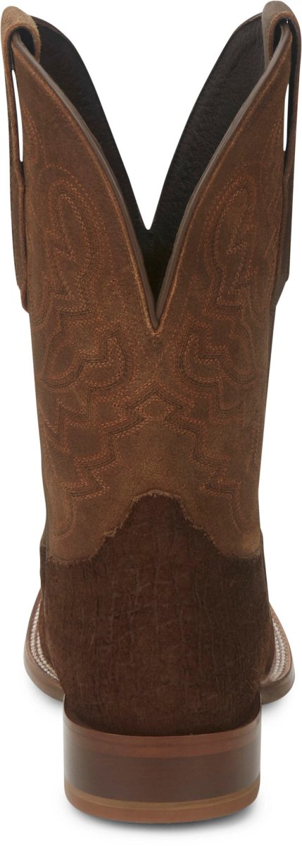 Tony Lama Men's Tucson 11" Bark Brown Square Toe Western Boot - TL3025 - 8D