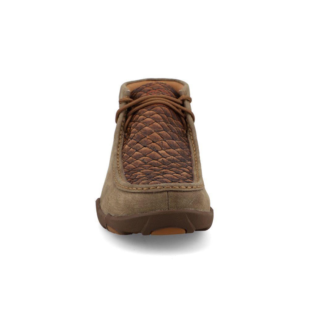 Twisted X Men's 4" Dark Tan & Shitake Ultralite Driving Moc Toe Boot - MDMU004 - 7M