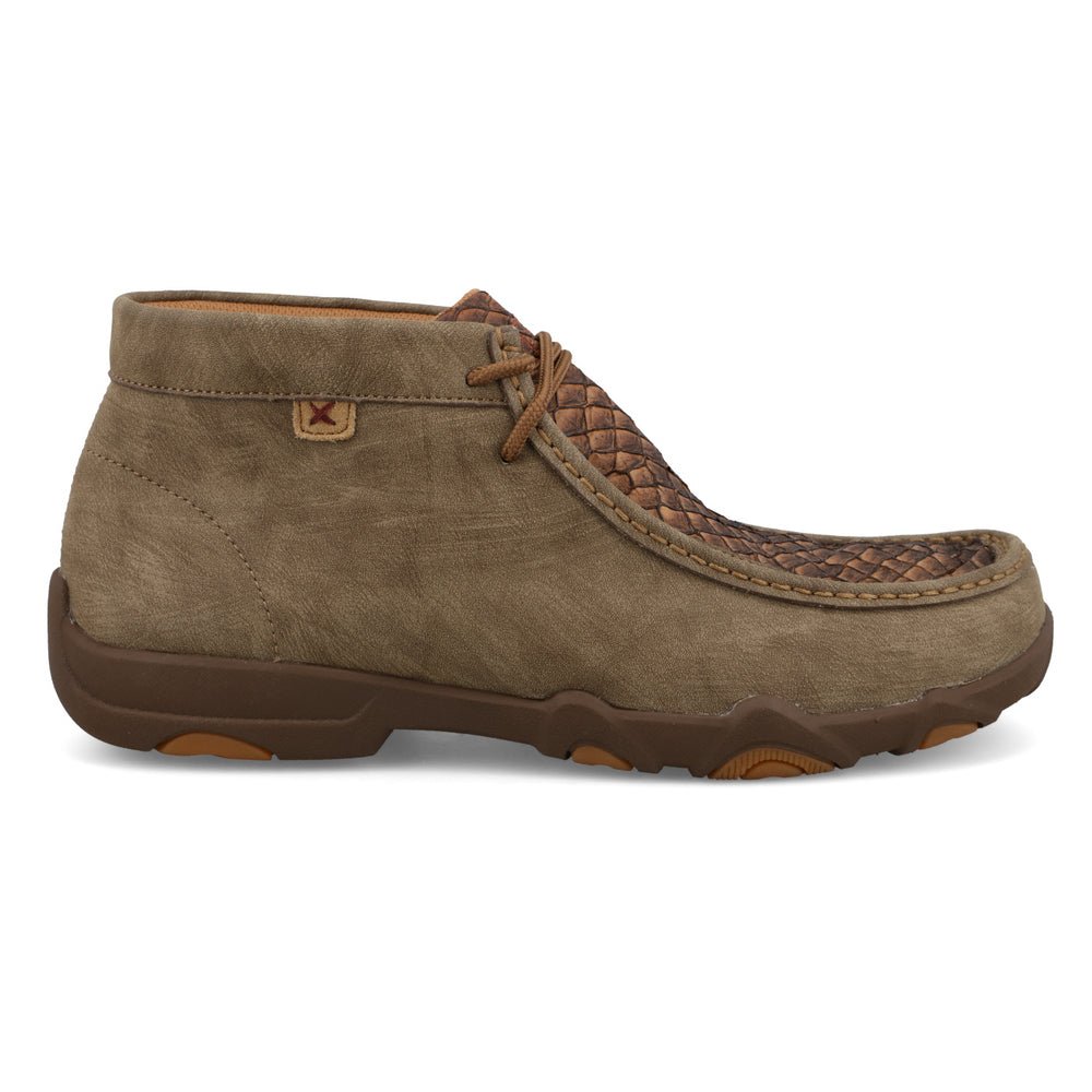 Twisted X Men's 4" Dark Tan & Shitake Ultralite Driving Moc Toe Boot - MDMU004 - 7M