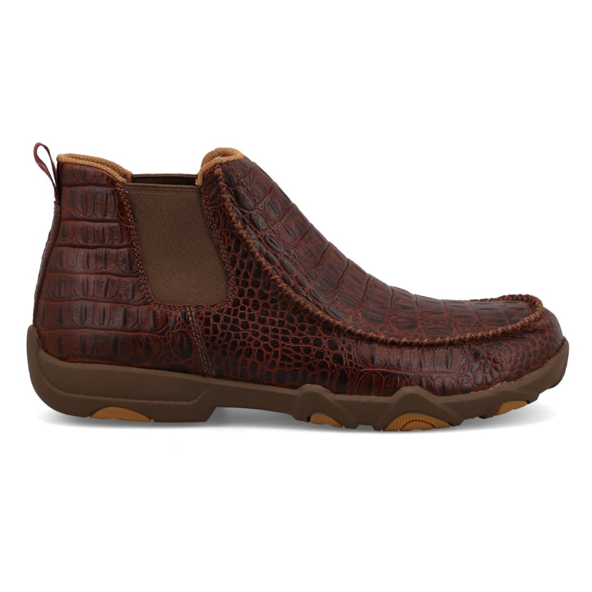 Twisted X Men's 6" Chelsea UltraLite X Driving Moc - Brown Caiman Print - MDMU010-7M