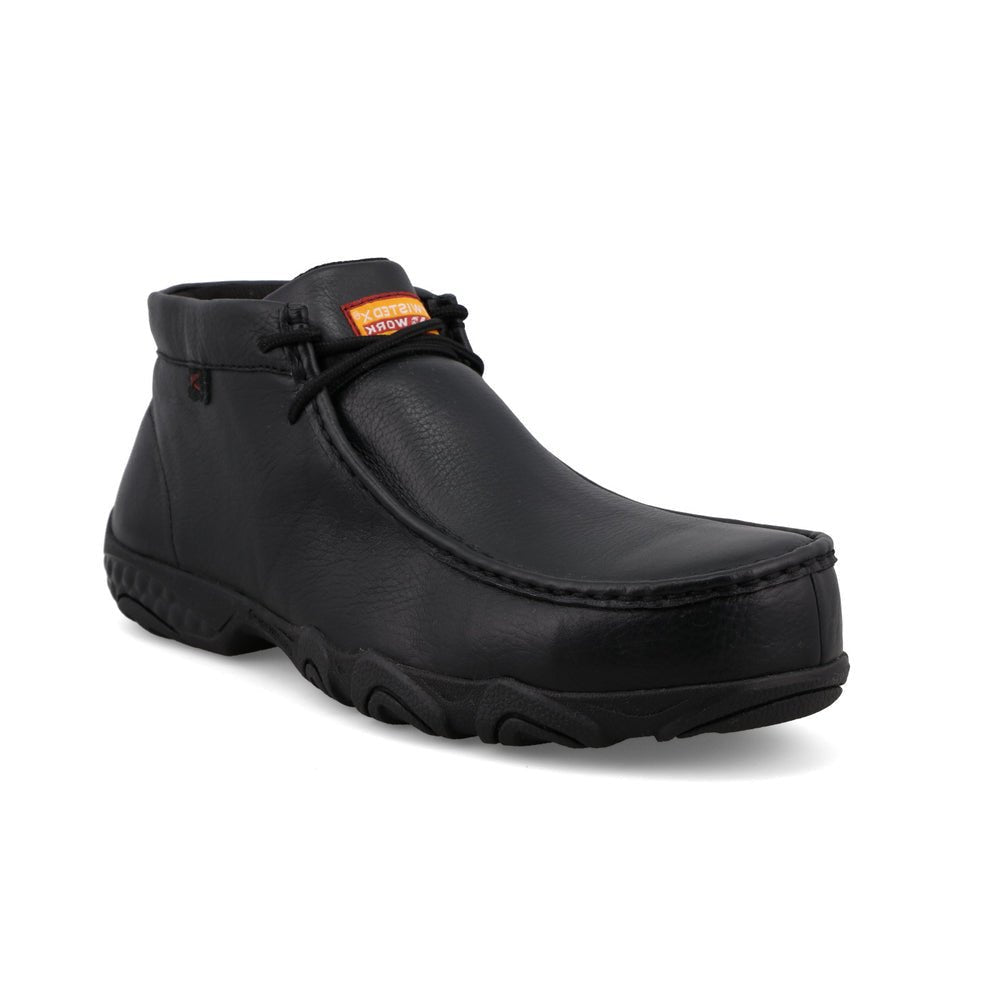 Twisted X Men's 4" Black Chukka Driving Moc Toe Work Boot - MDMXN02 - 7M
