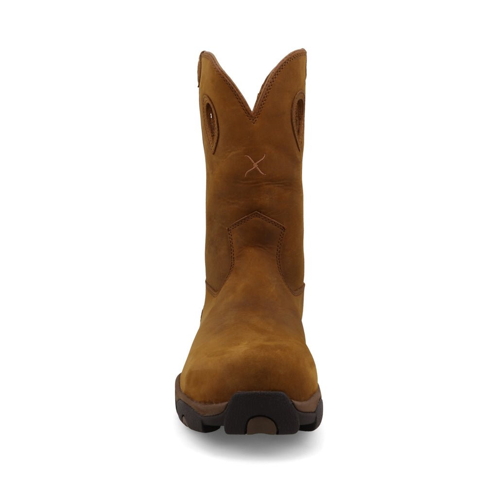 Twisted X Men's 11" Distressed Saddle Pull - On Round Toe Hiker Boot - MHKBNW1 - 7M