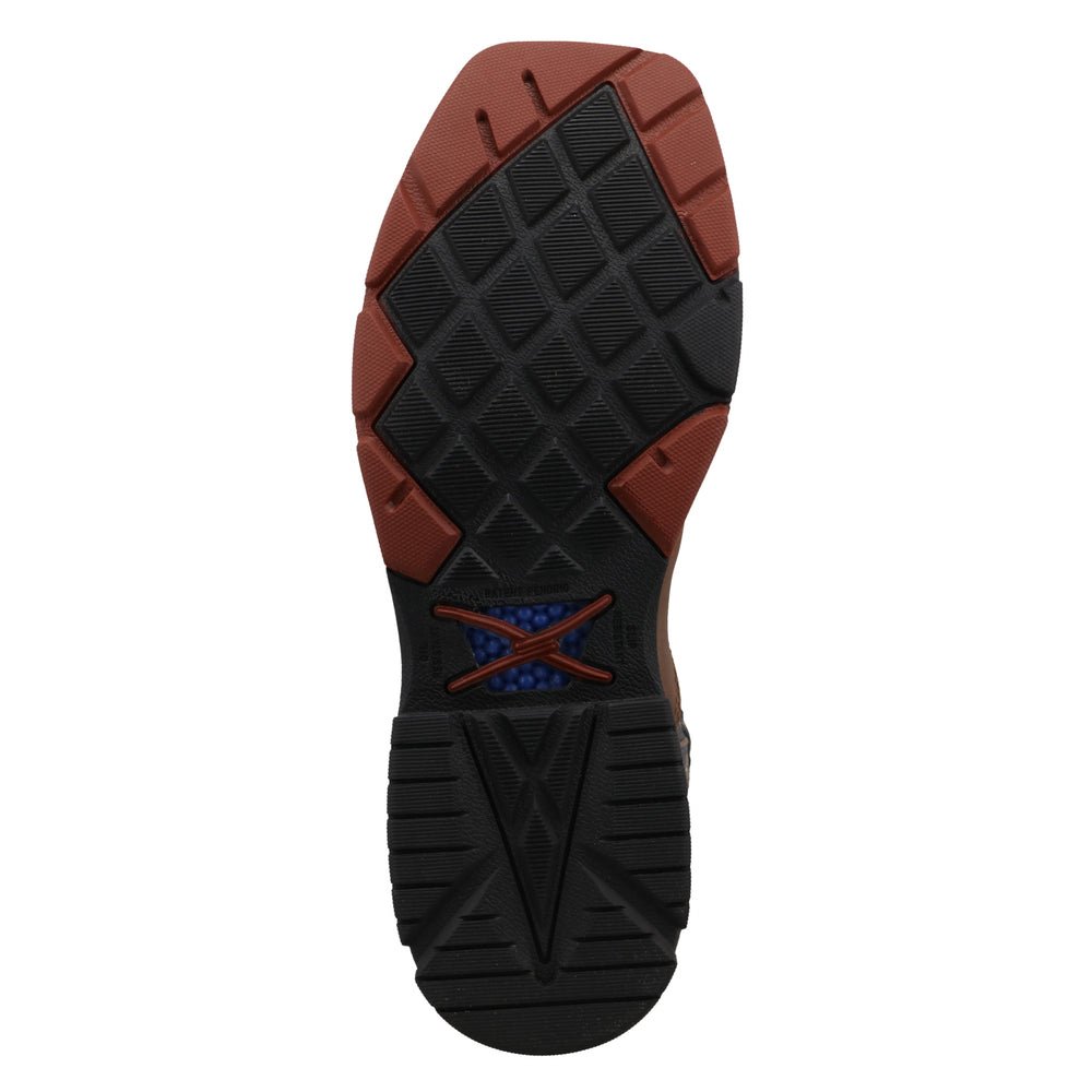 Twisted X Men's 12" Western Nano Comp Toe Met Guard Hazel & Navy Work Boot - MXBNWM1 - 7D