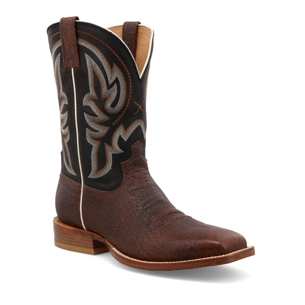 Twisted X Men's 11" Tech X Elephant Print & Antique Black Western Boot - MXTL003 - 7D