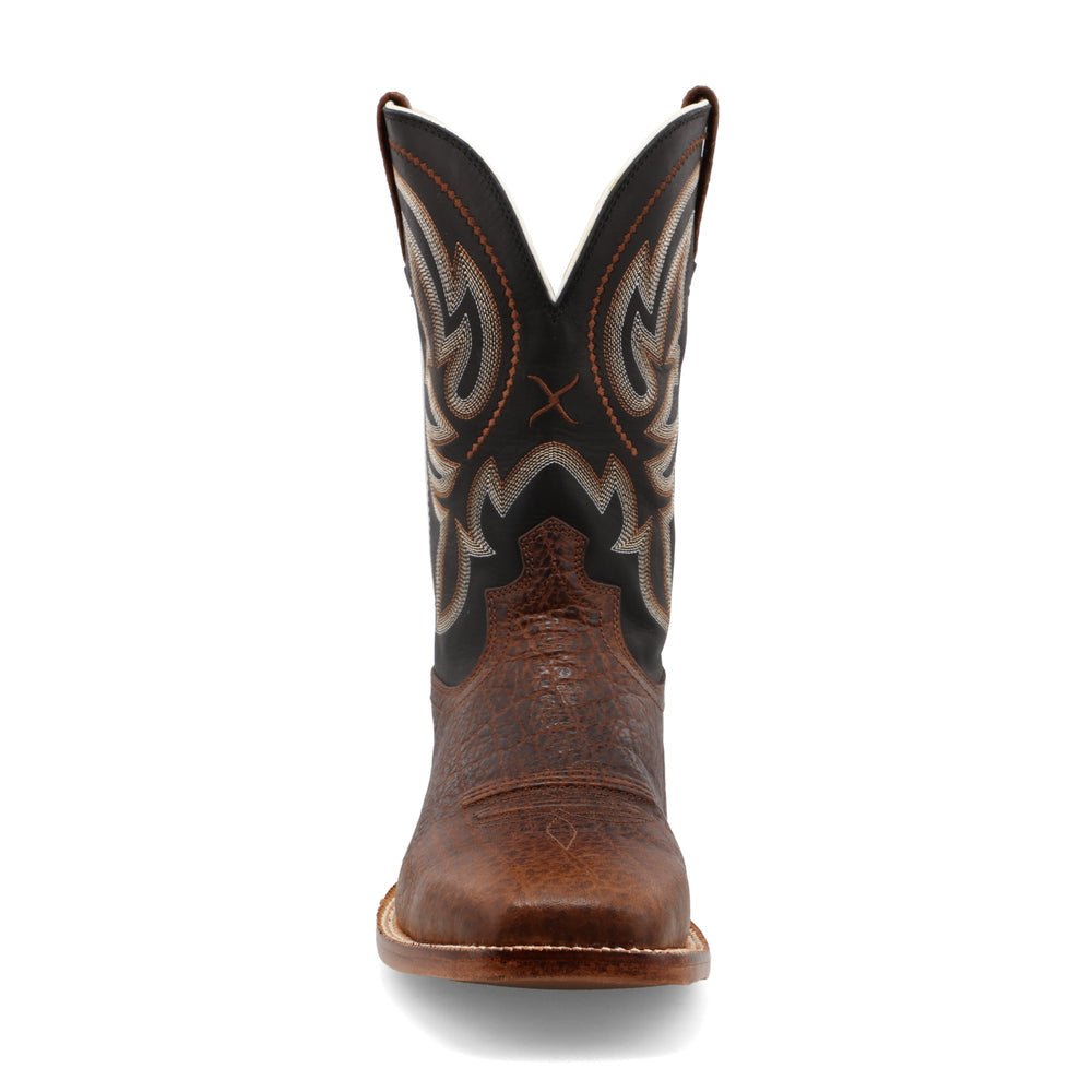 Twisted X Men's 11" Tech X Elephant Print & Antique Black Western Boot - MXTL003 - 7D