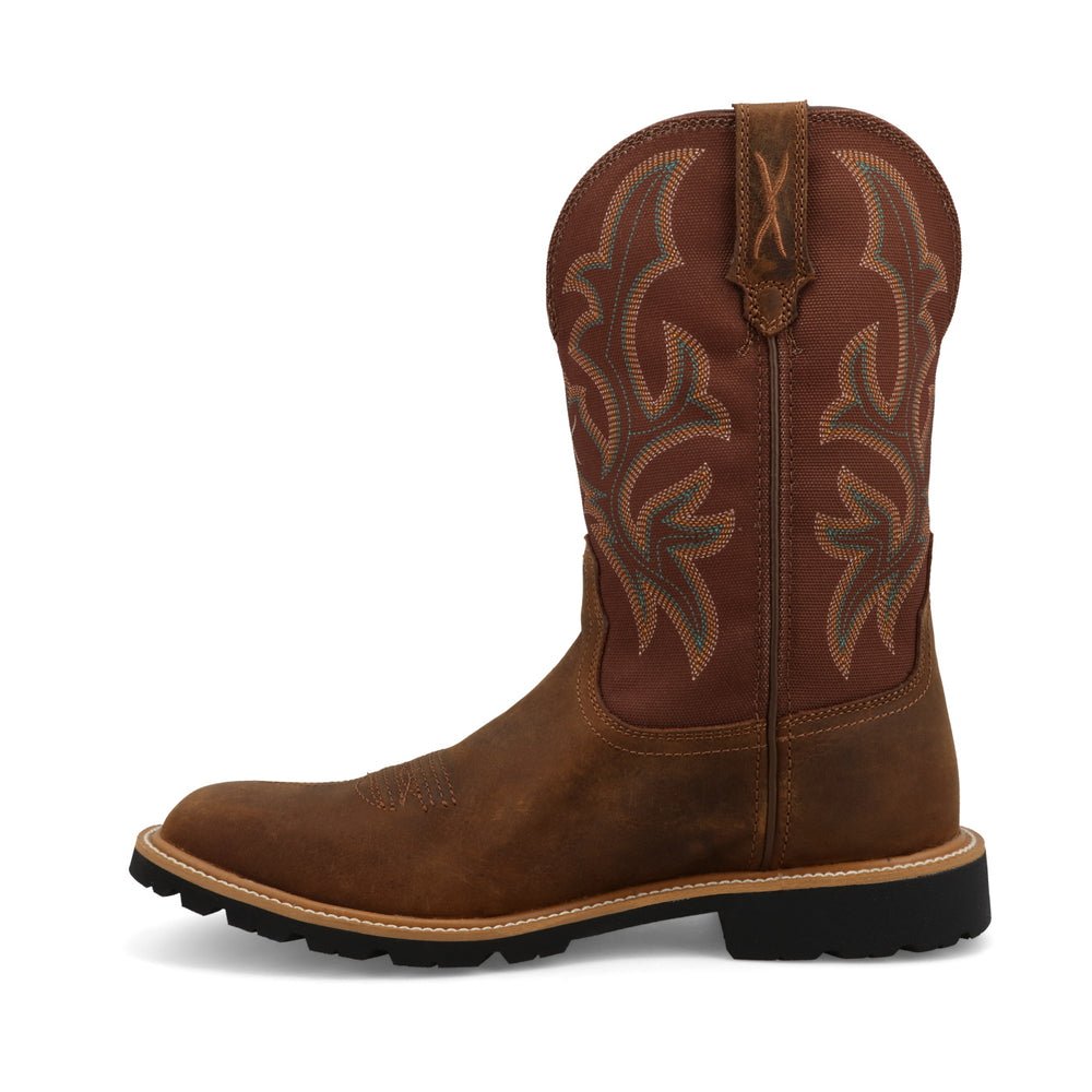 Twisted X Men's 11" Hickory Square Toe Tech X Western Boots - MXTP003 - 7D