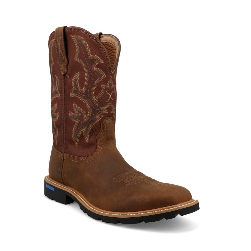 Twisted X Men's 11" Hickory Square Toe Tech X Western Boots - MXTP003 - 7D
