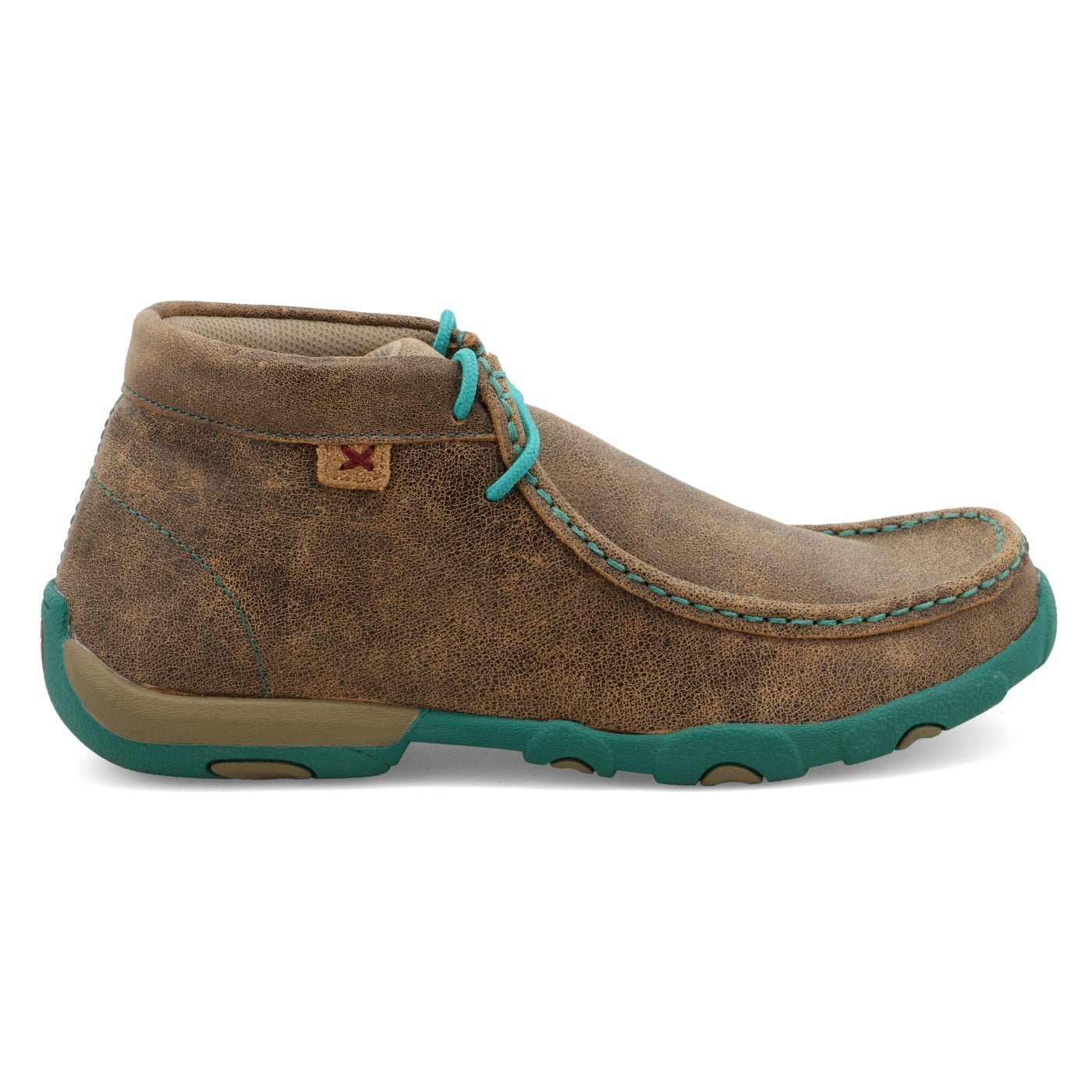 Twisted X Women's Casual Chukka Turquoise Driving Moc - WDM0020 - 5.5M