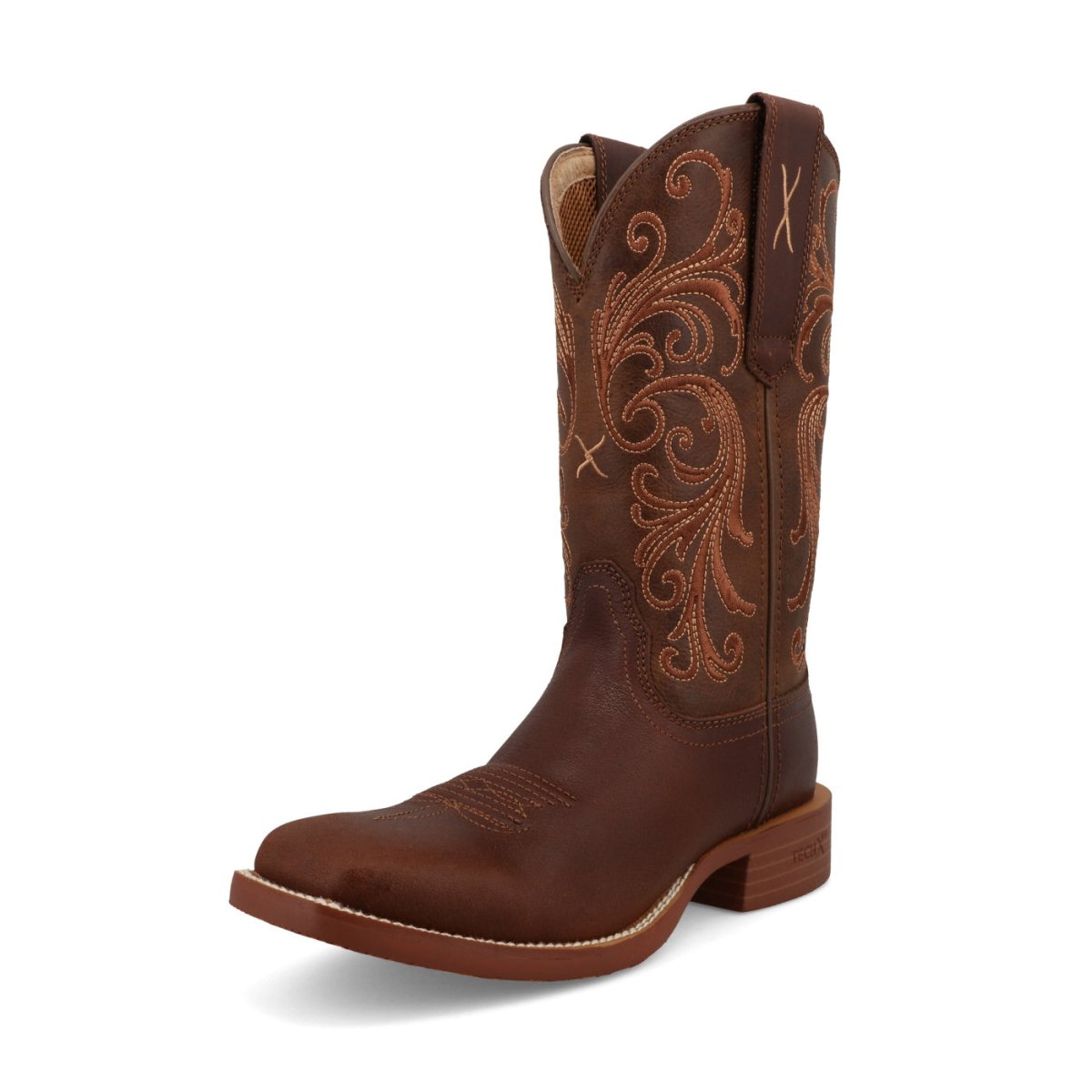 Twisted X Women's 11" Tech X Boot - Coffee & Adobe - WXTR019-5.5B