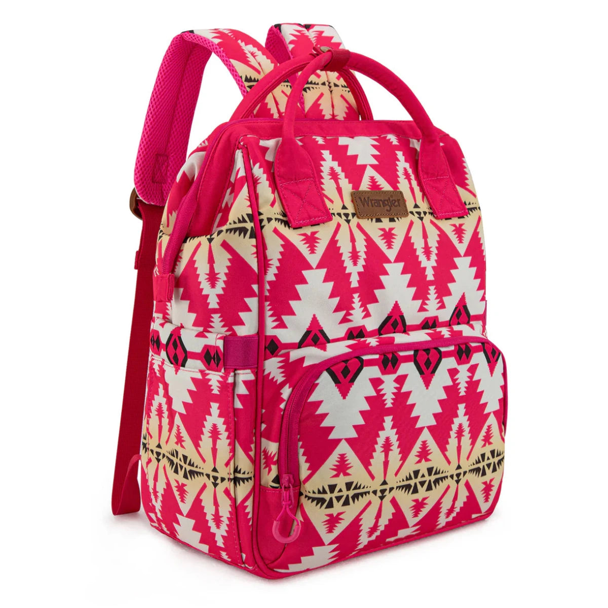 Wrangler Aztec Printed Callie Backpack/Diaper Bag - Hot Pink - WG2204-91102HPK