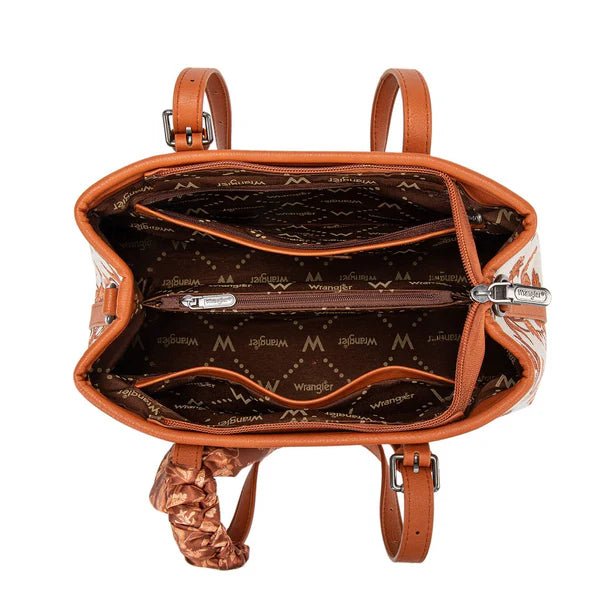 Wrangler Vintage Floral Print Canvas Shoulder Bag - Multiple Colors - WG510-8130DBR