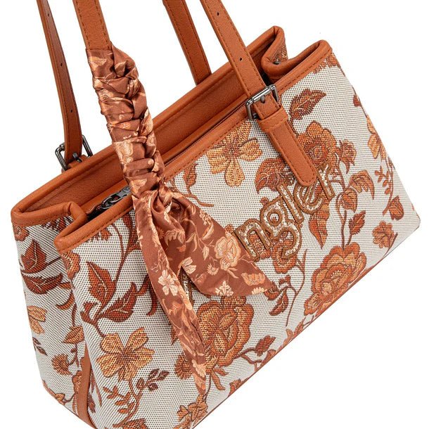 Wrangler Vintage Floral Print Canvas Shoulder Bag - Multiple Colors - WG510-8130DBR