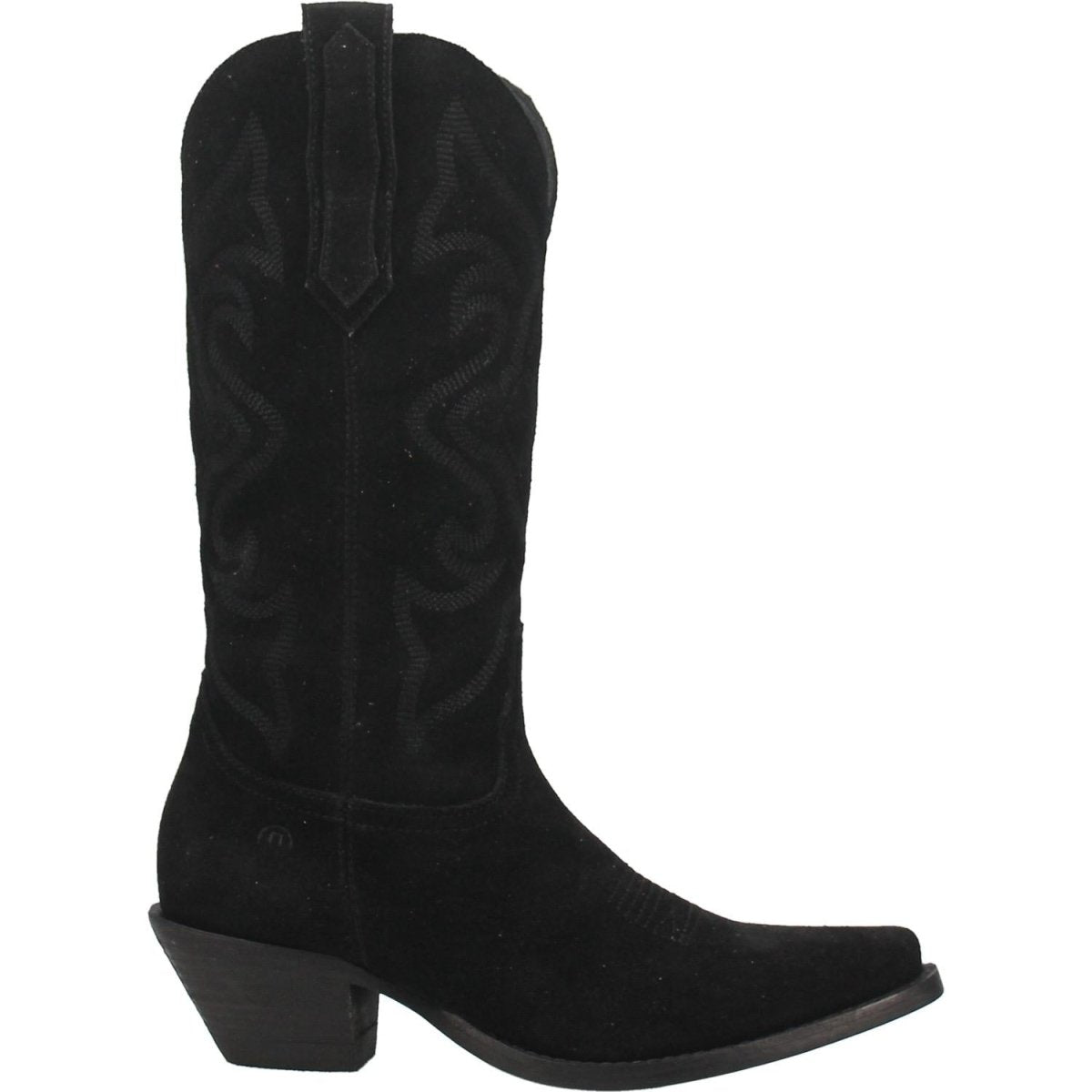 Dingo Women's Out West Black Suede Western Boots - DI920-BK-6M