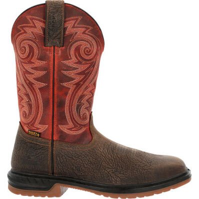 Rocky Men's Worksmart 11" Composite Toe Waterproof Western Boot - RKW0385-7M