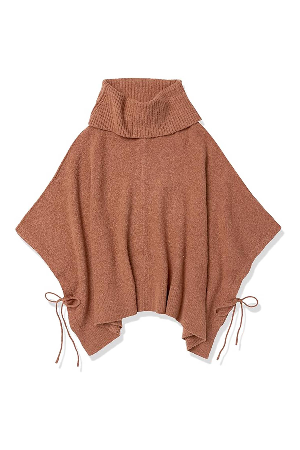Winslow Collection Cozy Cowl Neck Knit Poncho - Caramel