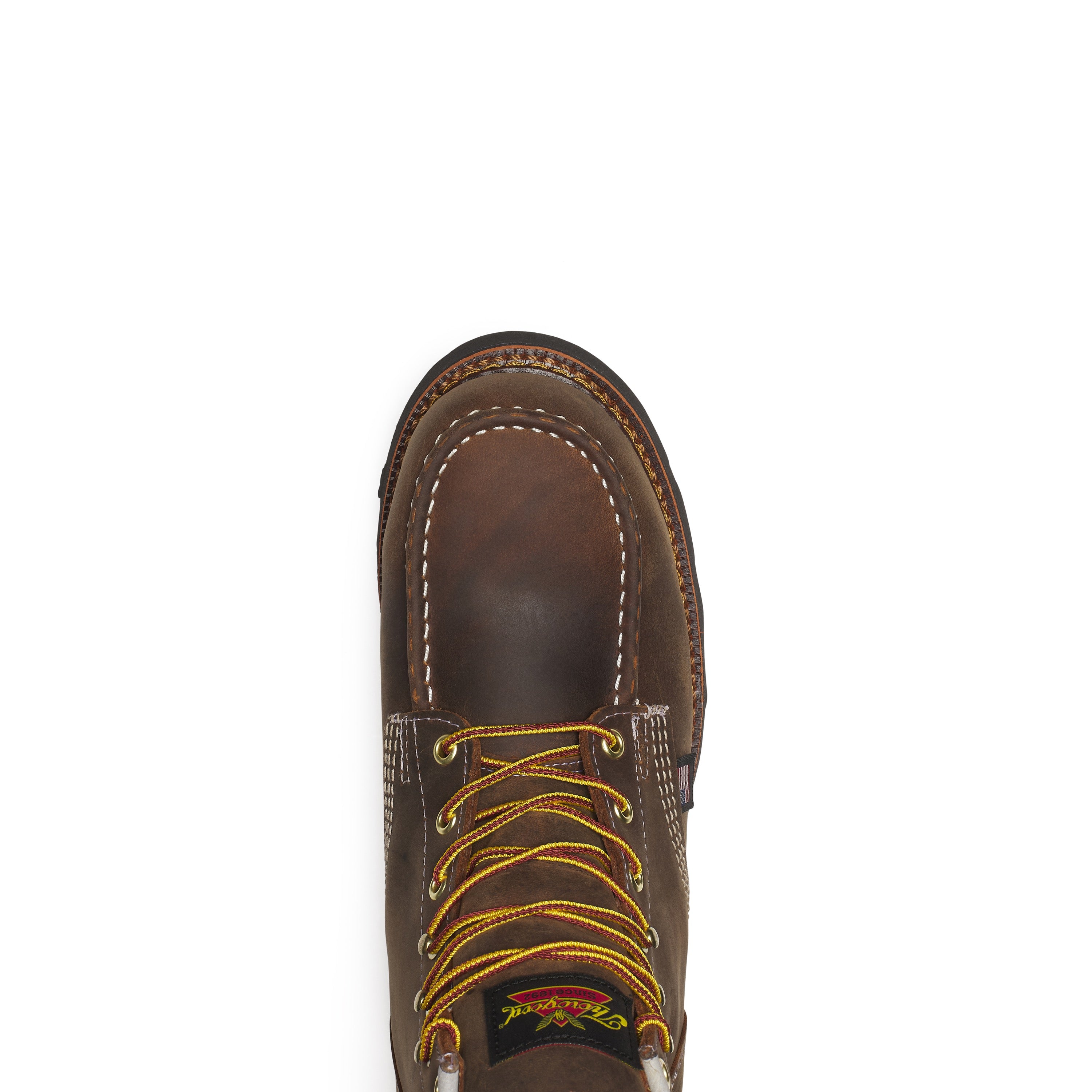 Thorogood Men's WP 6 Crazy Horse Steel Moc Toe BLK Wedge