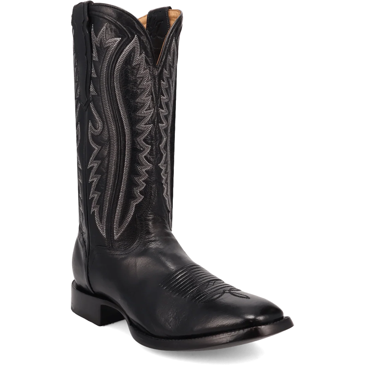 Dan Post Gold Label Men's 13 Black Chambers Western Boots - Black