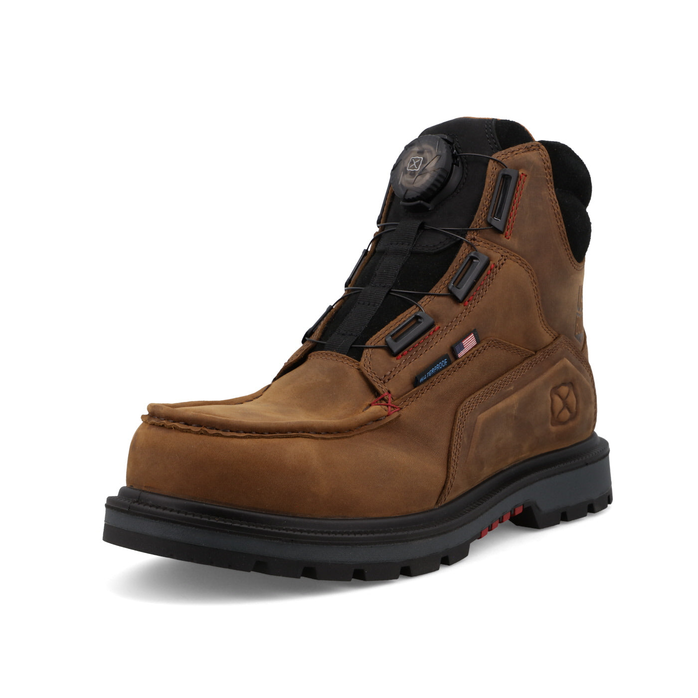 Twisted X Men's 6" Nano Composite Toe Quick Draw Work Boot - Brown & Black