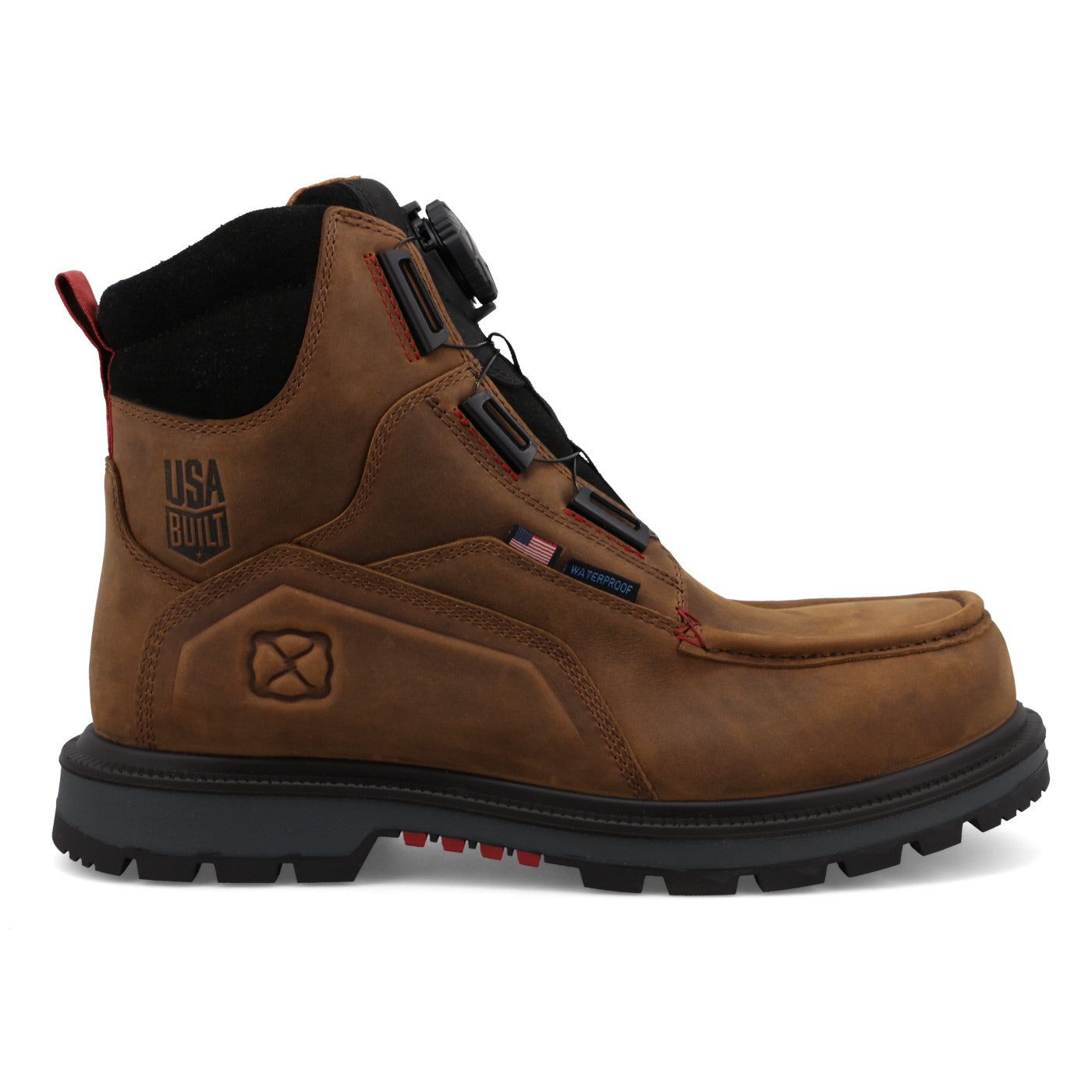 Twisted X Men's 6" Nano Composite Toe Quick Draw Work Boot - Brown & Black