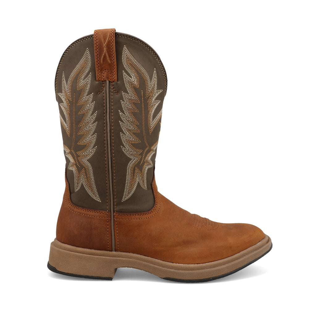 Twisted X Men's 11" UltraLite X Tawny Brown & Olive Western Boots