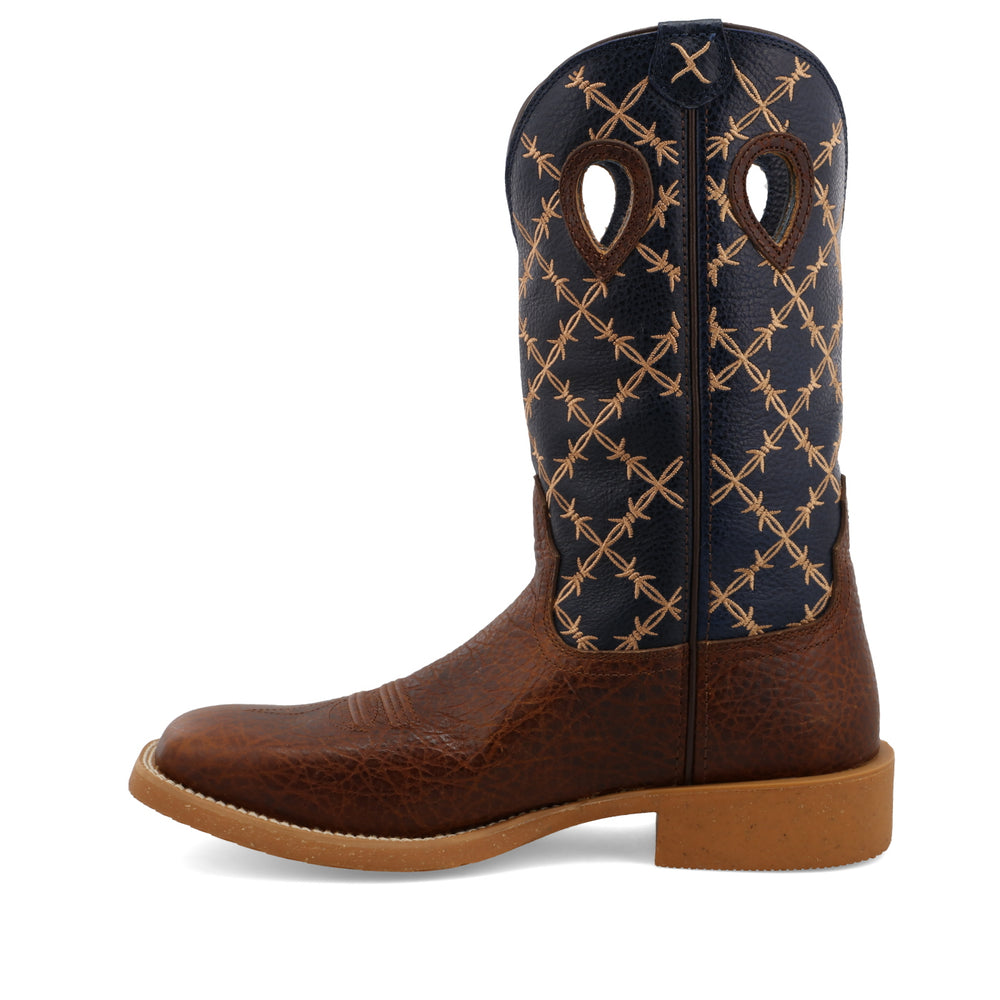 Twisted X Men's 12" Tech X Rustic Brown & Navy Western Boots