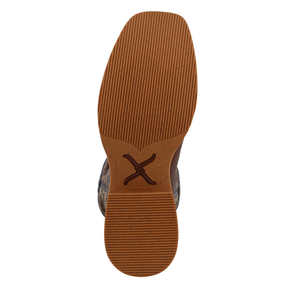 Twisted X Men's 12" Tech X Rustic Brown & Navy Western Boots