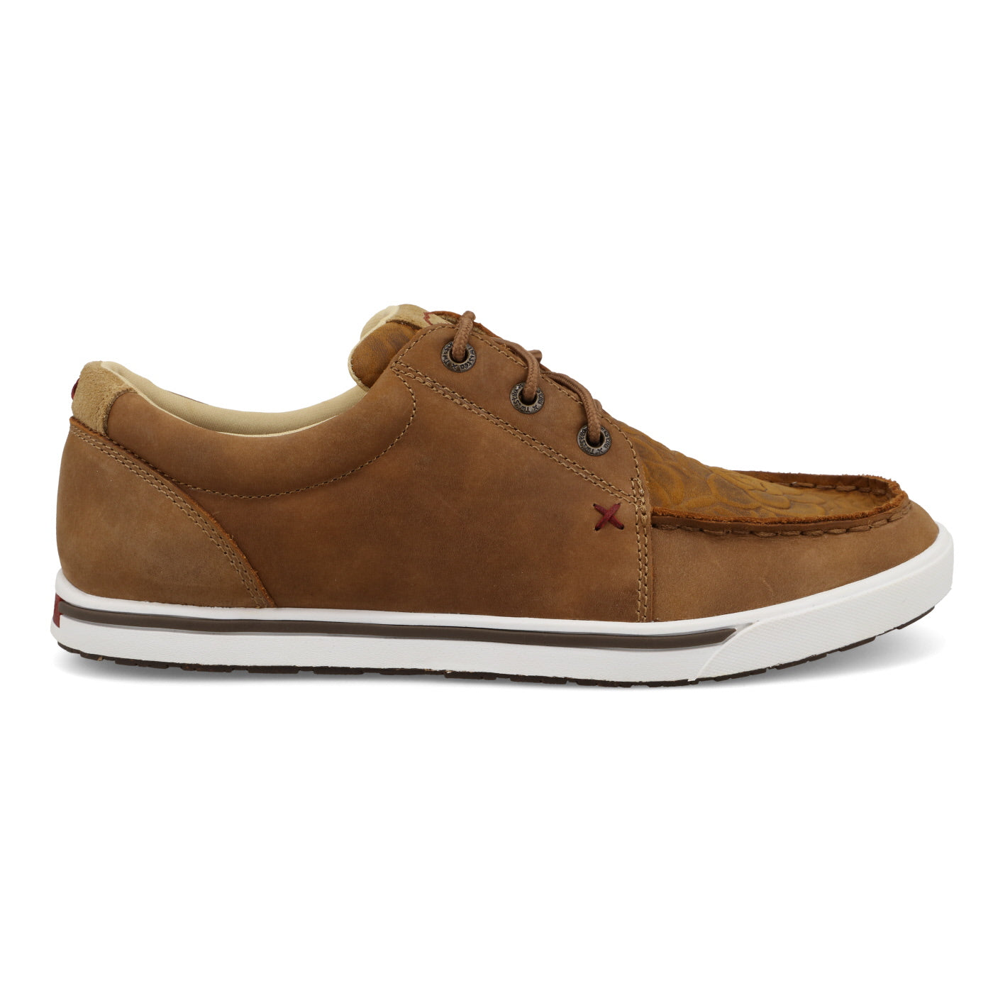 Twisted X Women's KICKS Almond Leather Upper & Rose Embossed