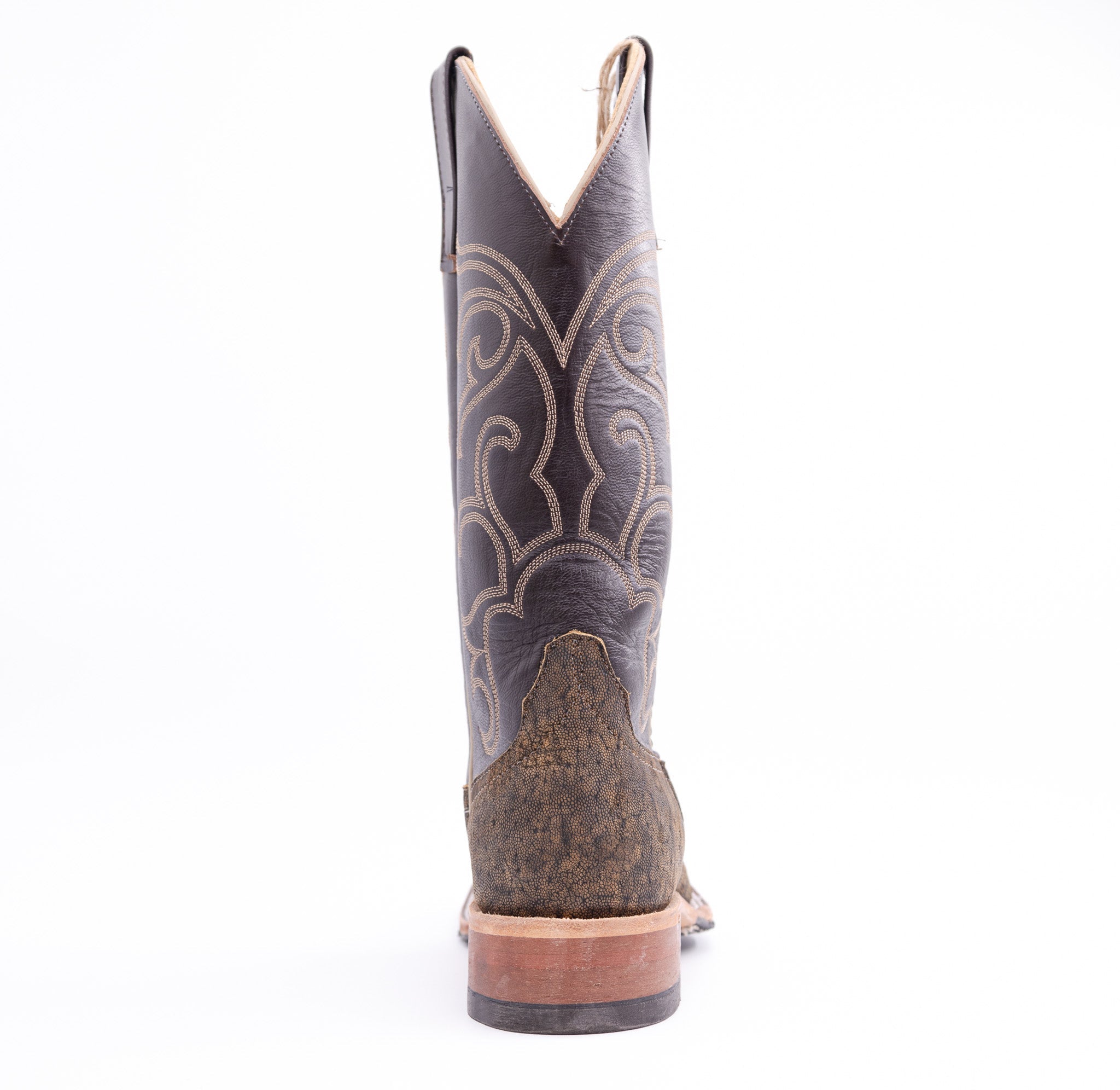 Anderson Bean Men's 13" Antique Saddle Safari Elephant Square Toe Western Boots - 335333 - 7D