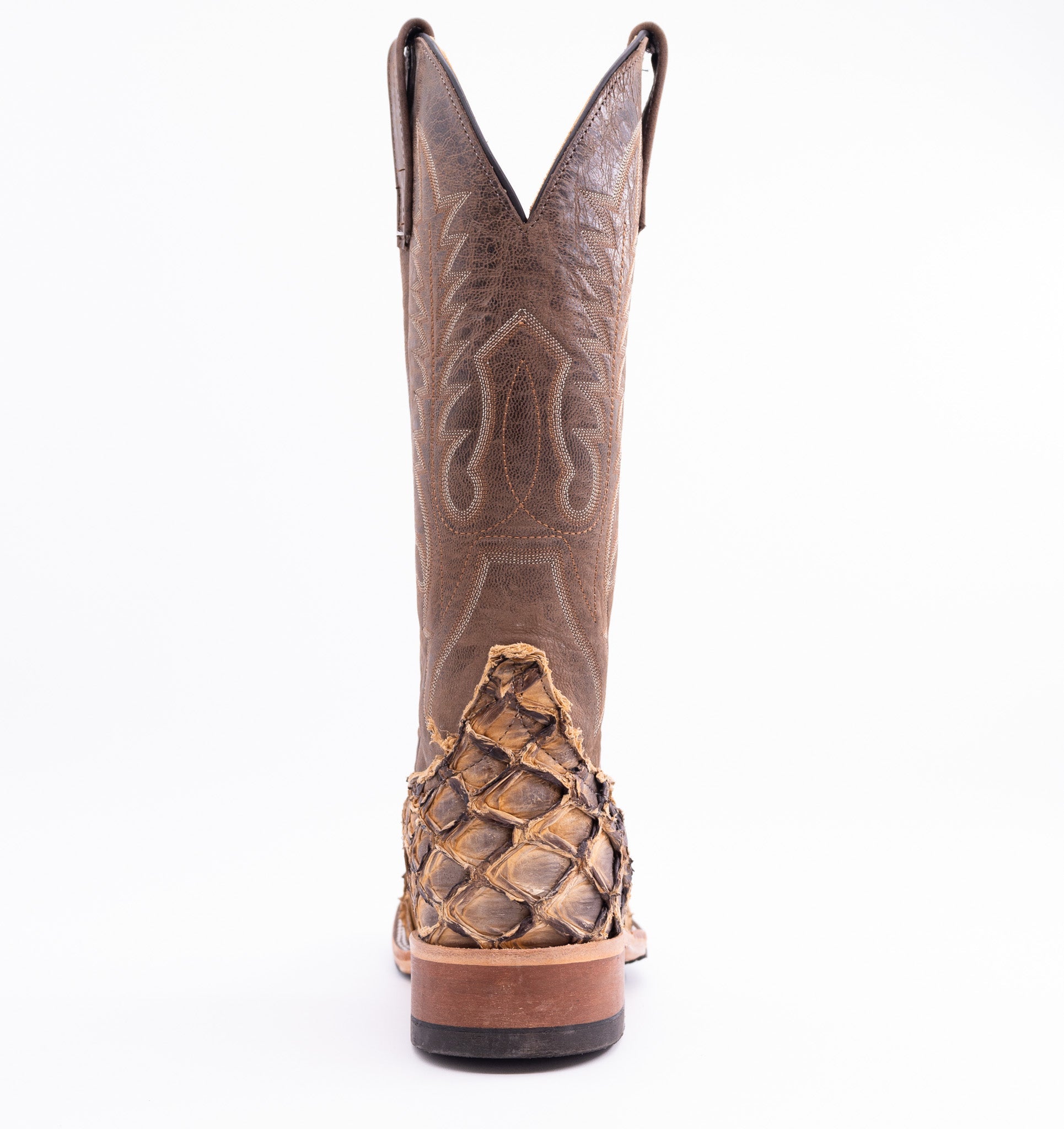 Anderson Bean Men's 13" Tan Lines Big Bass Square Toe Western Boots - 338771 - 7D