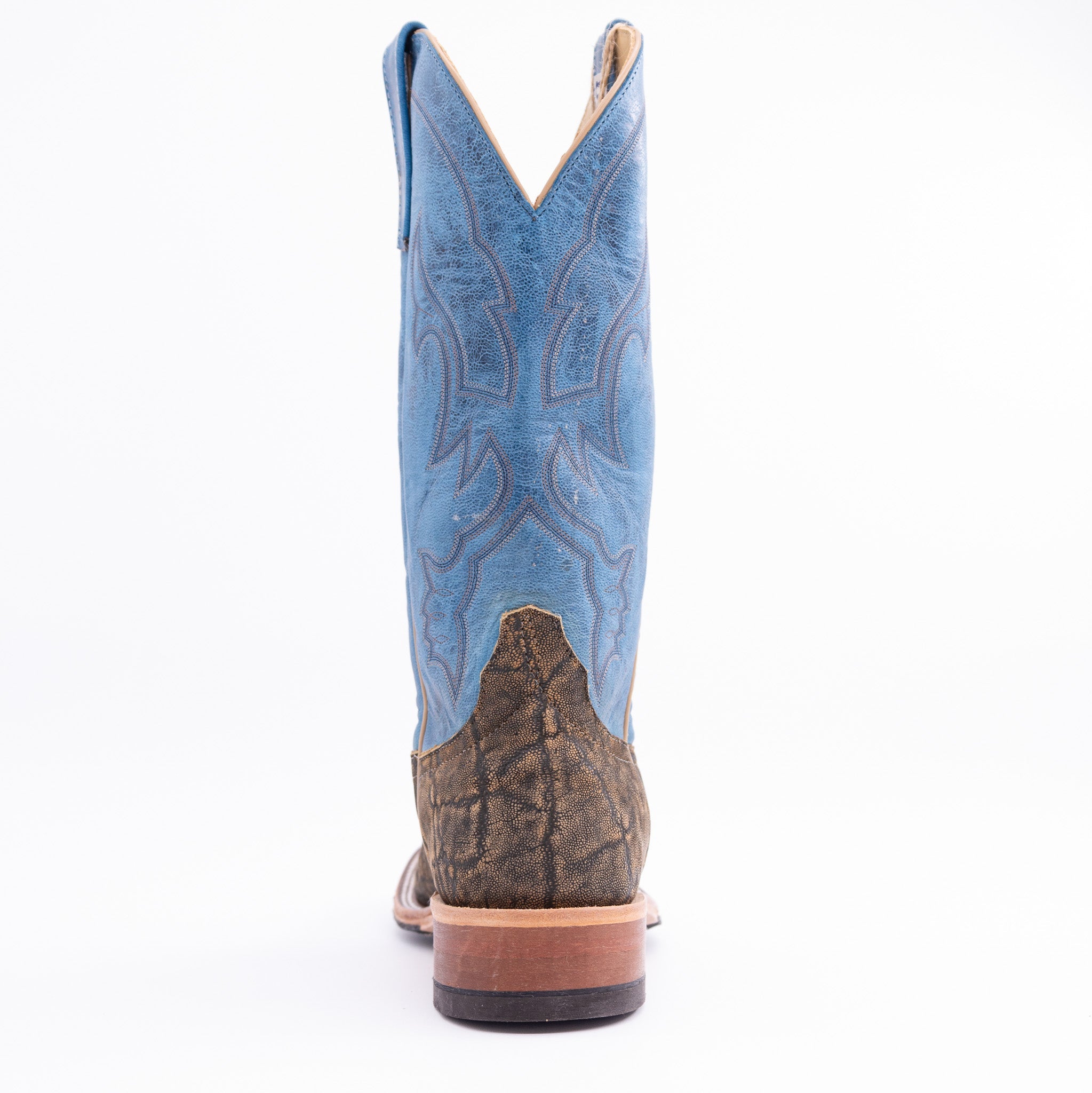 Anderson Bean Men's 13" Antique Saddle Safari Elephant Square Toe Western Boots - 338780 - 7D