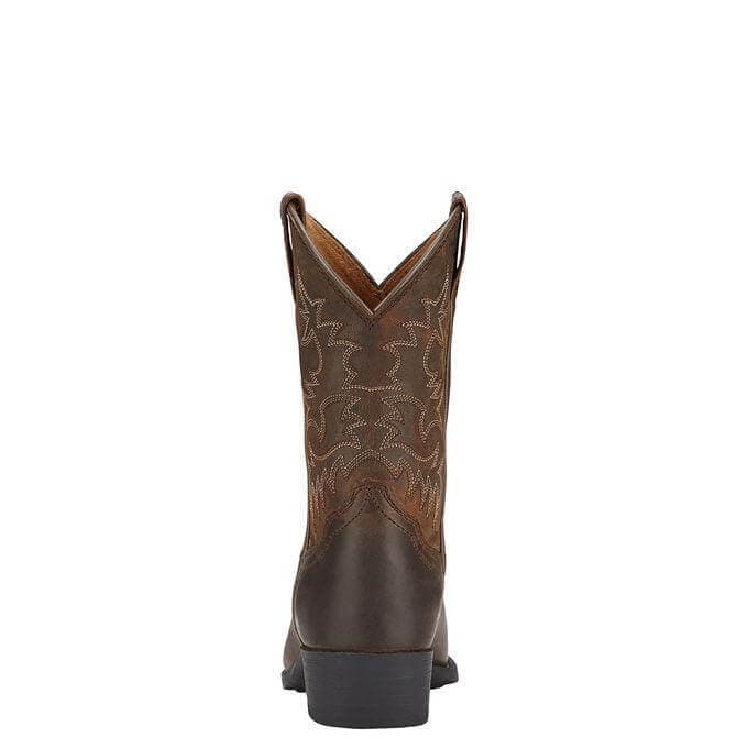 Ariat Kids' 8" Heritage Brown Square Toe Western Cowboy Boot - 10001825 - 13.5M