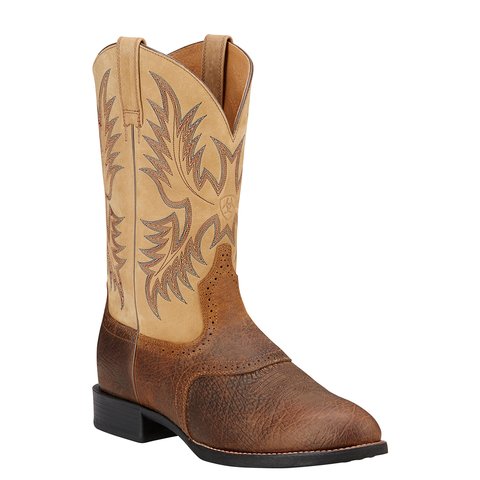 Ariat Men's 11" Heritage Stockman Tumbled Brown Western Boot - 10002247 - 7D