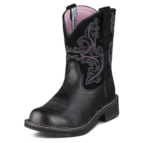 Ariat Women's 8" Fatbaby II Black Western Boot - 10004729 - 5.5B