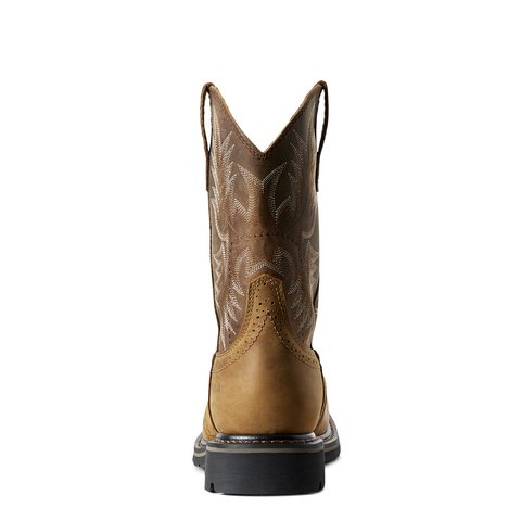 Ariat Men's Sierra Aged Bark 10" Wide Square Toe Work Boot - 10010148 - 7D