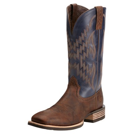 Ariat Men's 13" Tycoon Bar Top Brown Wide Square Toe Western Boot - 10014053 - 6D