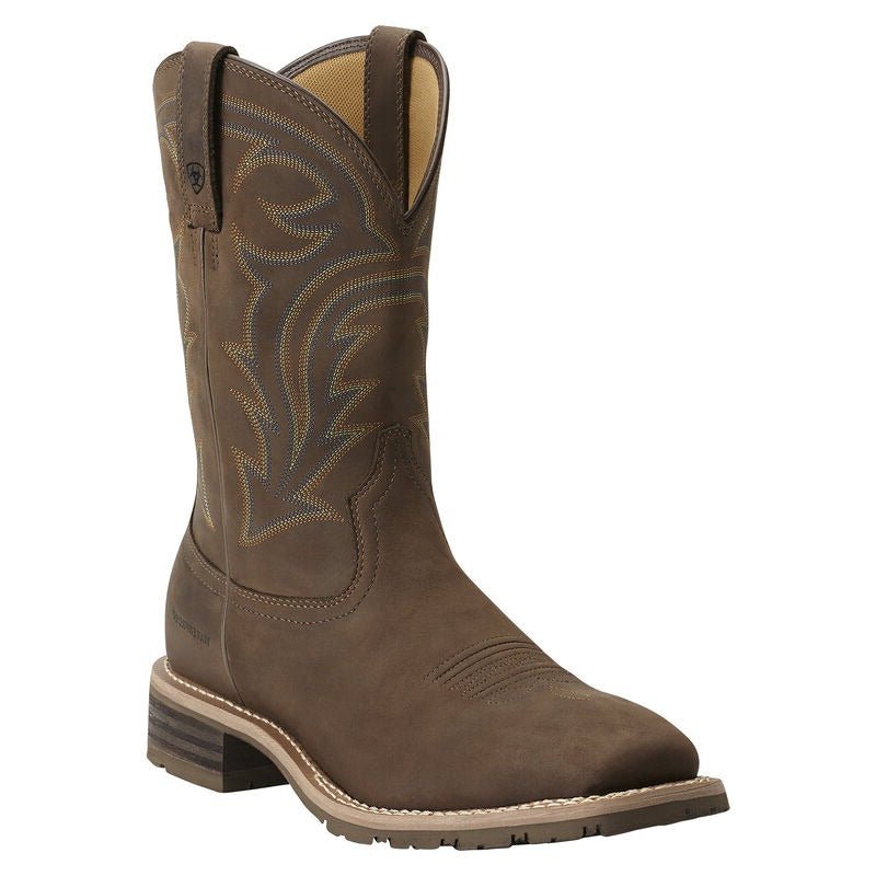 Ariat Men's 11" Hybrid Rancher Waterproof Pull - On Wide Square Toe Western Boot - 10014067 - 6D