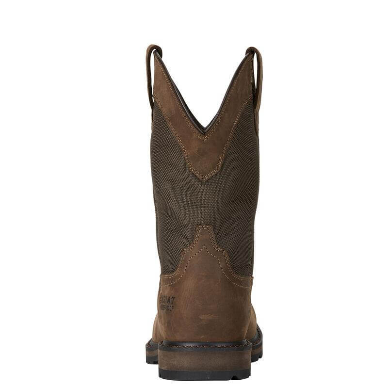 Ariat Men's 10" Waterproof Groundbreaker Wide Square Steel Toe Work Boot - 10015196 - 7D