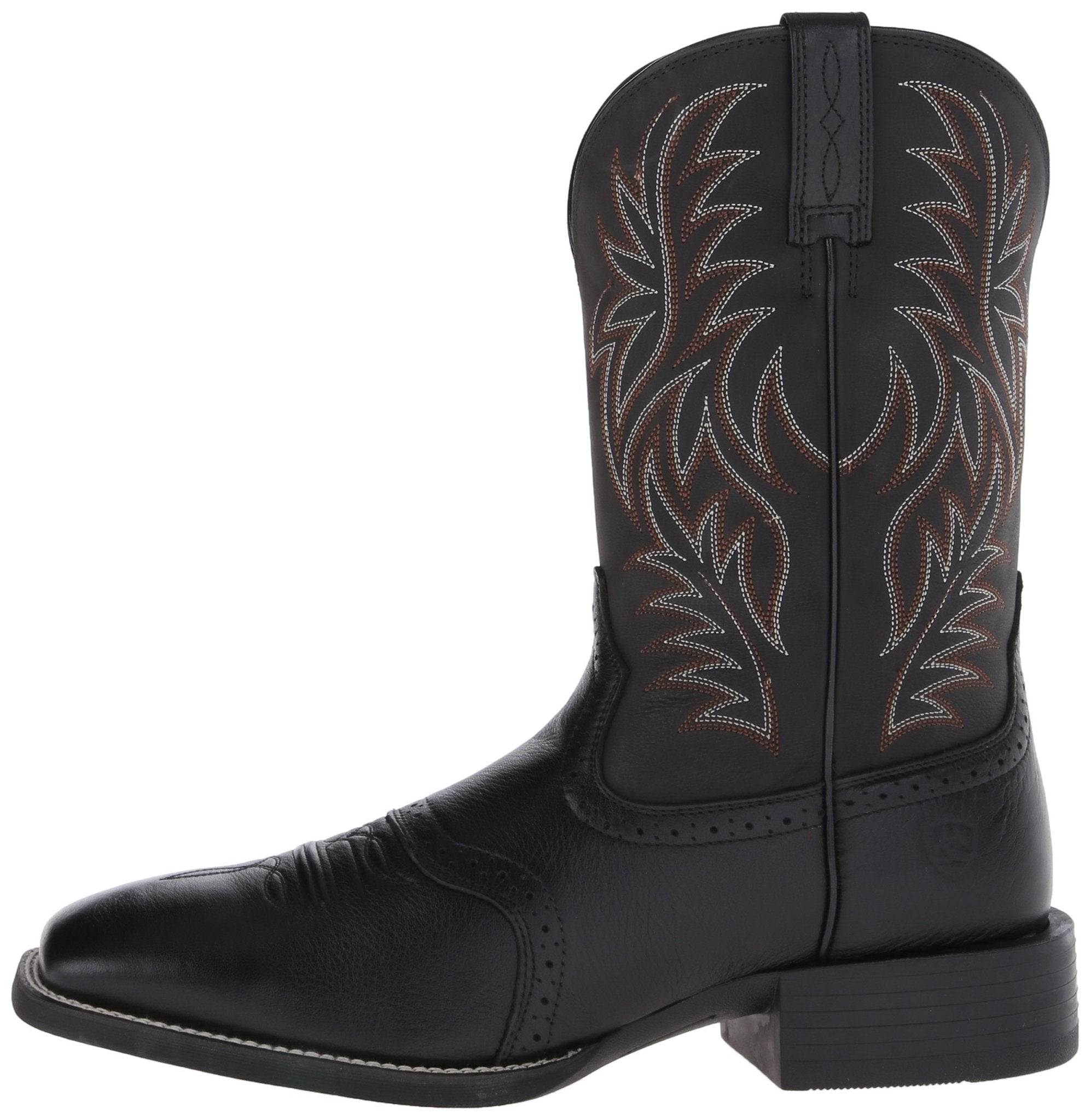 Ariat Men's 11" Black Sport Wide Square Toe Western Boot - 10016292 - 6D