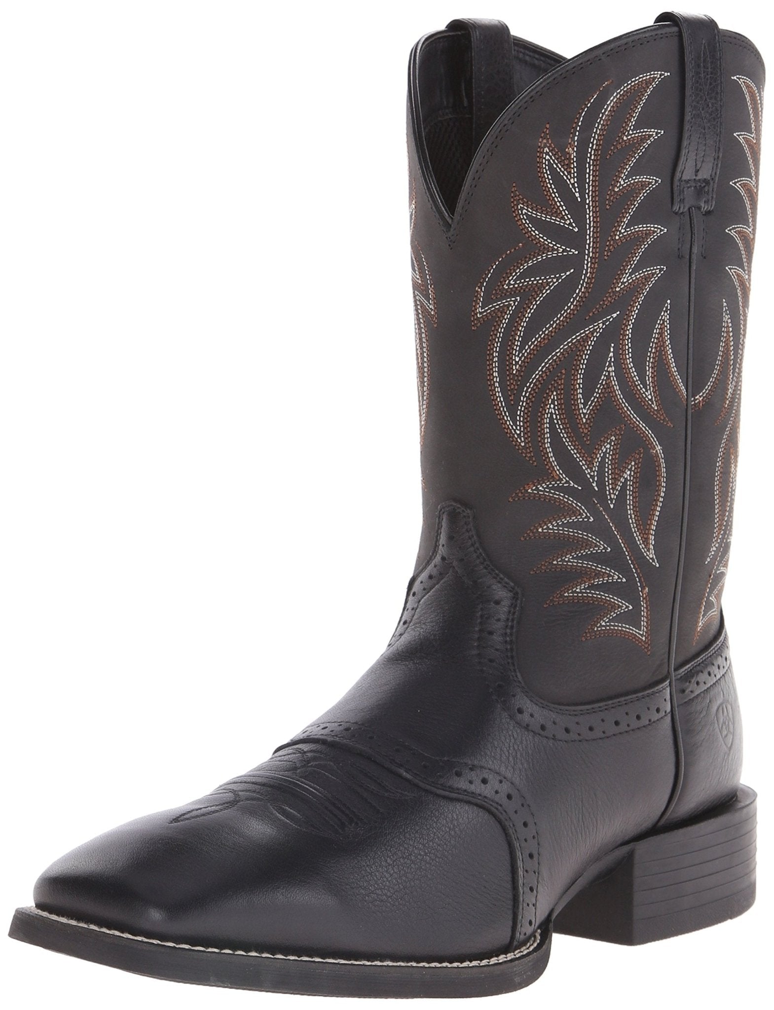 Ariat Men's 11" Black Sport Wide Square Toe Western Boot - 10016292 - 6D