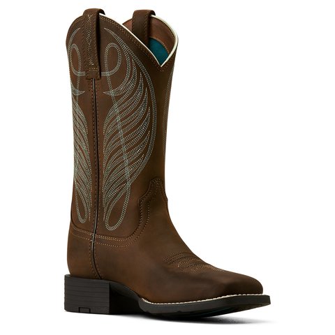 Ariat Women's Round Up 11" Wide Square Toe Western Boot - 10018528 - 5B