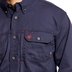 Ariat Men's FR Solid Long Sleeve Navy Vent Work Shirt - 10019062 - S